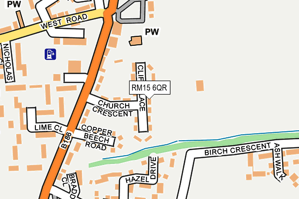 Map of THURROCK FIRE AND SECURITY LTD at local scale