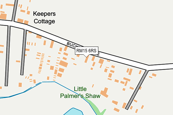 RM15 6RS map - OS OpenMap – Local (Ordnance Survey)