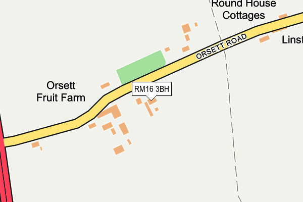 RM16 3BH map - OS OpenMap – Local (Ordnance Survey)
