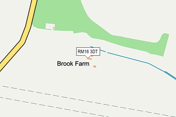 RM16 3DT map - OS OpenMap – Local (Ordnance Survey)