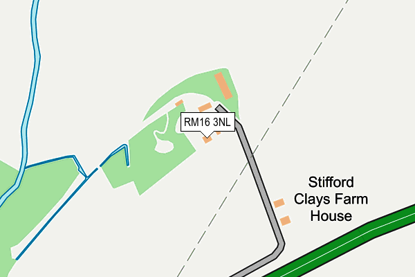 RM16 3NL map - OS OpenMap – Local (Ordnance Survey)