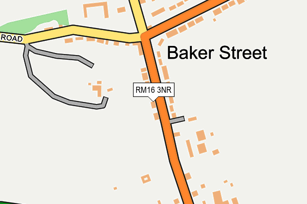 RM16 3NR map - OS OpenMap – Local (Ordnance Survey)