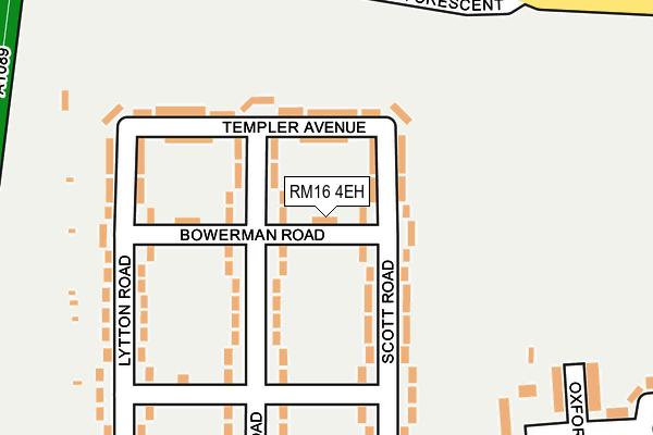 RM16 4EH map - OS OpenMap – Local (Ordnance Survey)