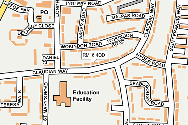 Map of DAT SERVICES LTD at local scale