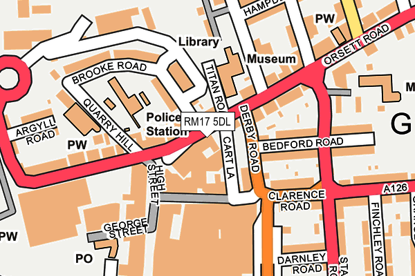 Map of LAKESIDE CARCENTRE LIMITED at local scale