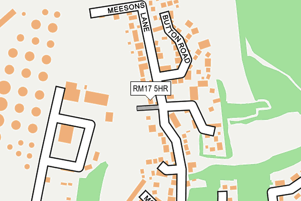 RM17 5HR map - OS OpenMap – Local (Ordnance Survey)