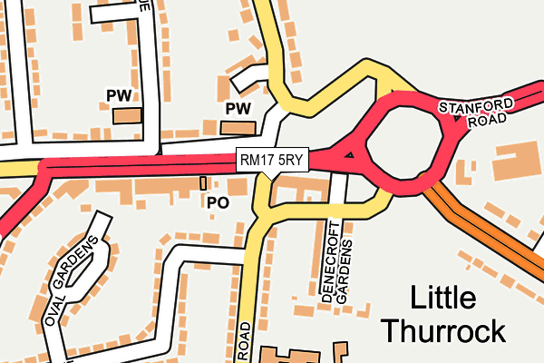 Map of LJS CONTRACTORS LIMITED at local scale