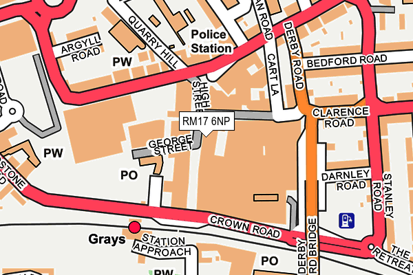 RM17 6NP map - OS OpenMap – Local (Ordnance Survey)