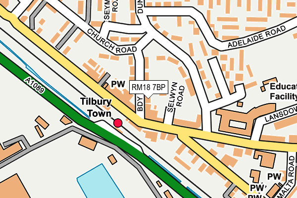 Map of TILBURY AVR LTD at local scale