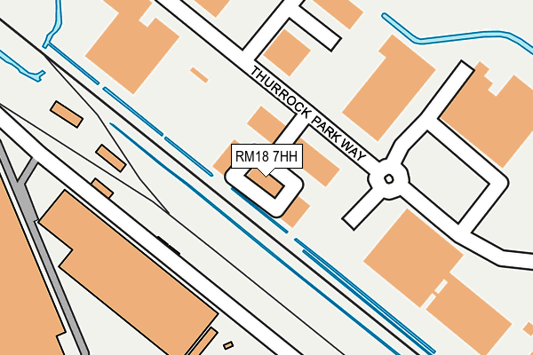 RM18 7HH map - OS OpenMap – Local (Ordnance Survey)