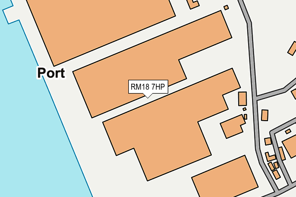 RM18 7HP map - OS OpenMap – Local (Ordnance Survey)