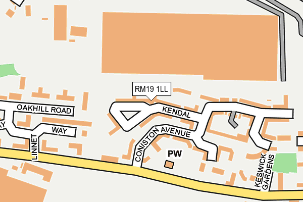 Map of CHUCK BANE LTD. at local scale
