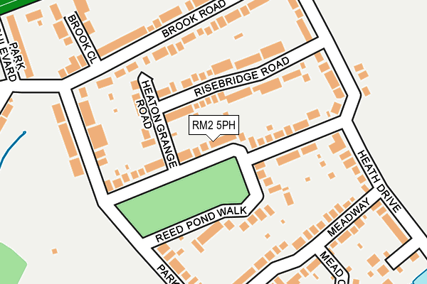 RM2 5PH map - OS OpenMap – Local (Ordnance Survey)