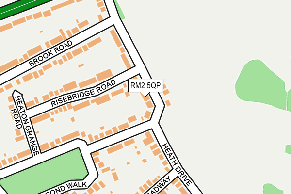 RM2 5QP map - OS OpenMap – Local (Ordnance Survey)