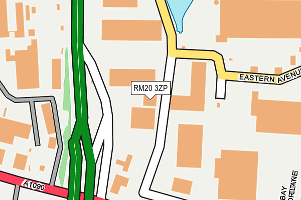 RM20 3ZP map - OS OpenMap – Local (Ordnance Survey)
