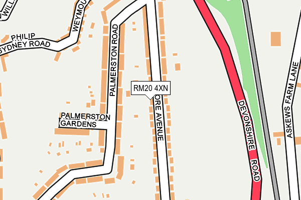 Map of R&G INTERIORS LTD at local scale