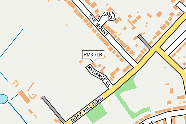 RM3 7LB map - OS OpenMap – Local (Ordnance Survey)