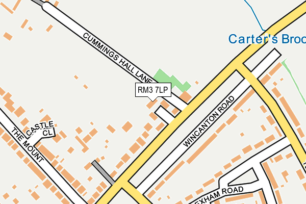 RM3 7LP map - OS OpenMap – Local (Ordnance Survey)