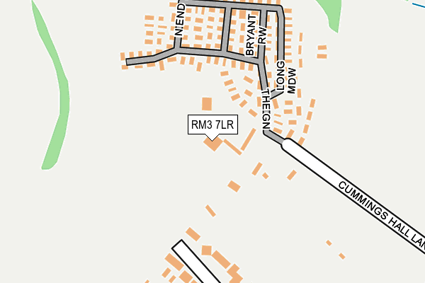 RM3 7LR map - OS OpenMap – Local (Ordnance Survey)