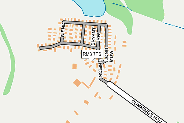 RM3 7TS map - OS OpenMap – Local (Ordnance Survey)