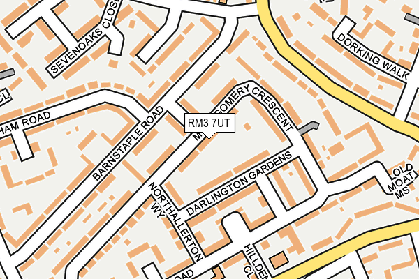 RM3 7UT map - OS OpenMap – Local (Ordnance Survey)