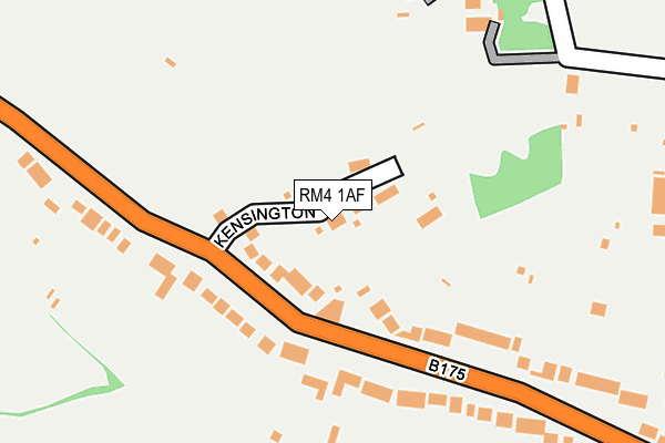 RM4 1AF map - OS OpenMap – Local (Ordnance Survey)
