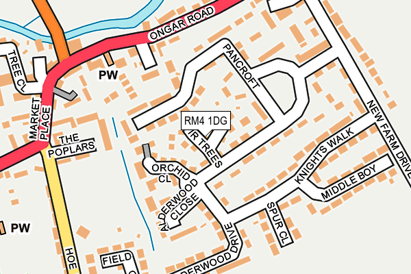 Map of WEST ESSEX WILL SERVICES LTD at local scale