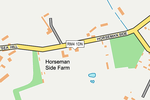 RM4 1DN map - OS OpenMap – Local (Ordnance Survey)