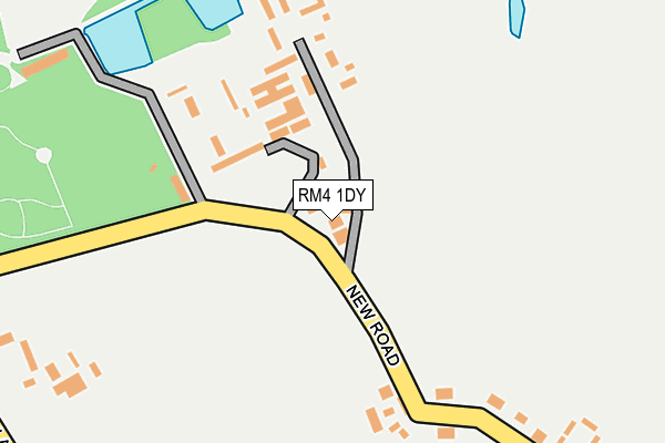 RM4 1DY map - OS OpenMap – Local (Ordnance Survey)