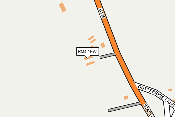 RM4 1EW map - OS OpenMap – Local (Ordnance Survey)