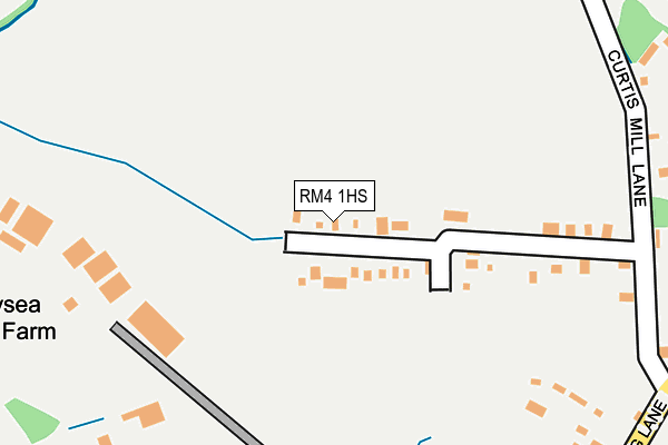 RM4 1HS map - OS OpenMap – Local (Ordnance Survey)