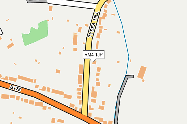 RM4 1JP map - OS OpenMap – Local (Ordnance Survey)