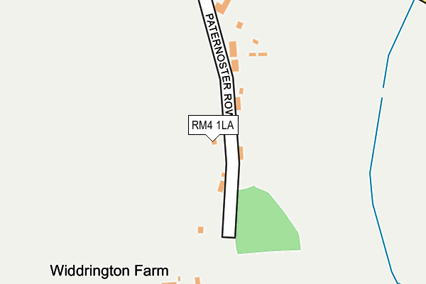 RM4 1LA map - OS OpenMap – Local (Ordnance Survey)