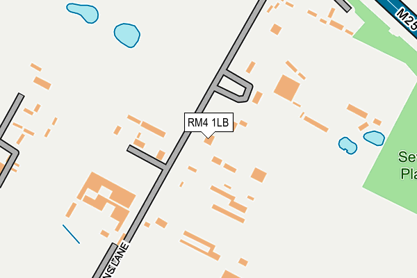 RM4 1LB map - OS OpenMap – Local (Ordnance Survey)