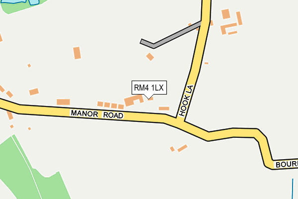 RM4 1LX map - OS OpenMap – Local (Ordnance Survey)