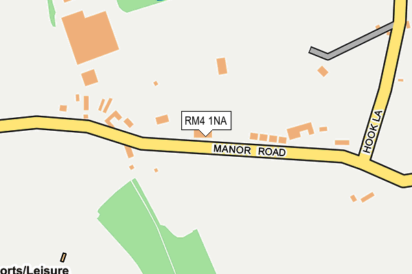 RM4 1NA map - OS OpenMap – Local (Ordnance Survey)