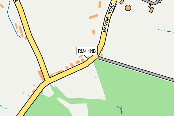 RM4 1NB map - OS OpenMap – Local (Ordnance Survey)