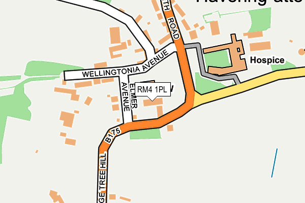 RM4 1PL map - OS OpenMap – Local (Ordnance Survey)