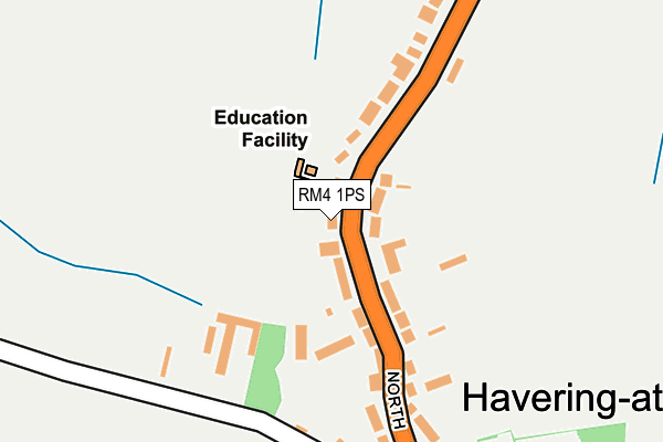 RM4 1PS map - OS OpenMap – Local (Ordnance Survey)