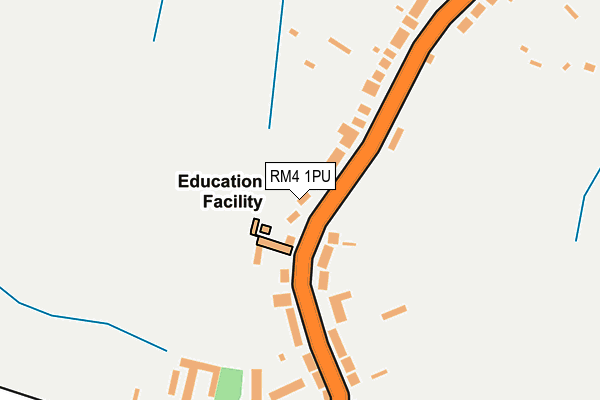 RM4 1PU map - OS OpenMap – Local (Ordnance Survey)