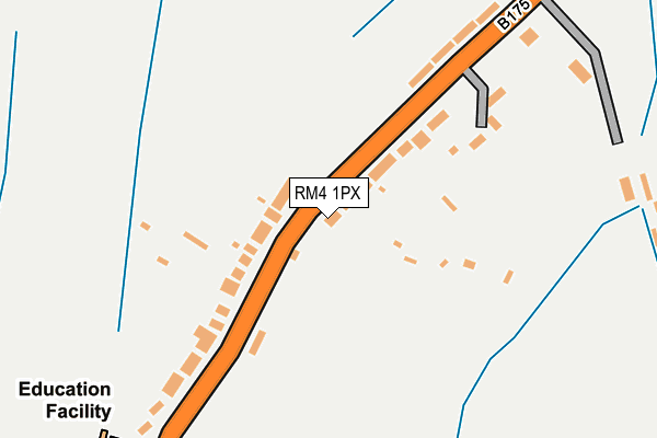 RM4 1PX map - OS OpenMap – Local (Ordnance Survey)