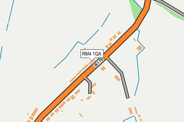 RM4 1QA map - OS OpenMap – Local (Ordnance Survey)