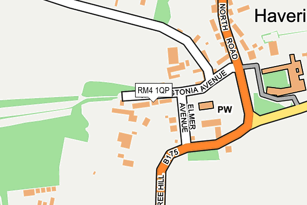 RM4 1QP map - OS OpenMap – Local (Ordnance Survey)