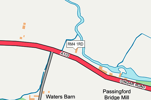 RM4 1RD map - OS OpenMap – Local (Ordnance Survey)