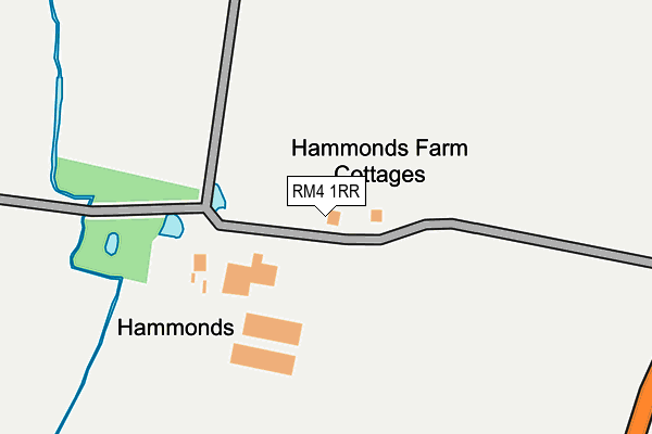 RM4 1RR map - OS OpenMap – Local (Ordnance Survey)