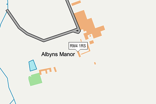 RM4 1RS map - OS OpenMap – Local (Ordnance Survey)