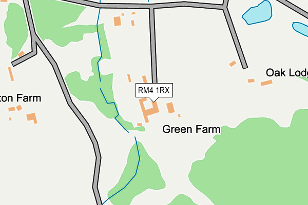 RM4 1RX map - OS OpenMap – Local (Ordnance Survey)