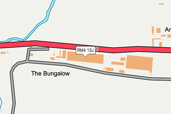 RM4 1SJ map - OS OpenMap – Local (Ordnance Survey)