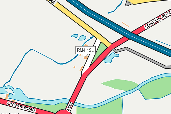 RM4 1SL map - OS OpenMap – Local (Ordnance Survey)