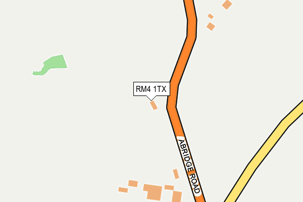 RM4 1TX map - OS OpenMap – Local (Ordnance Survey)